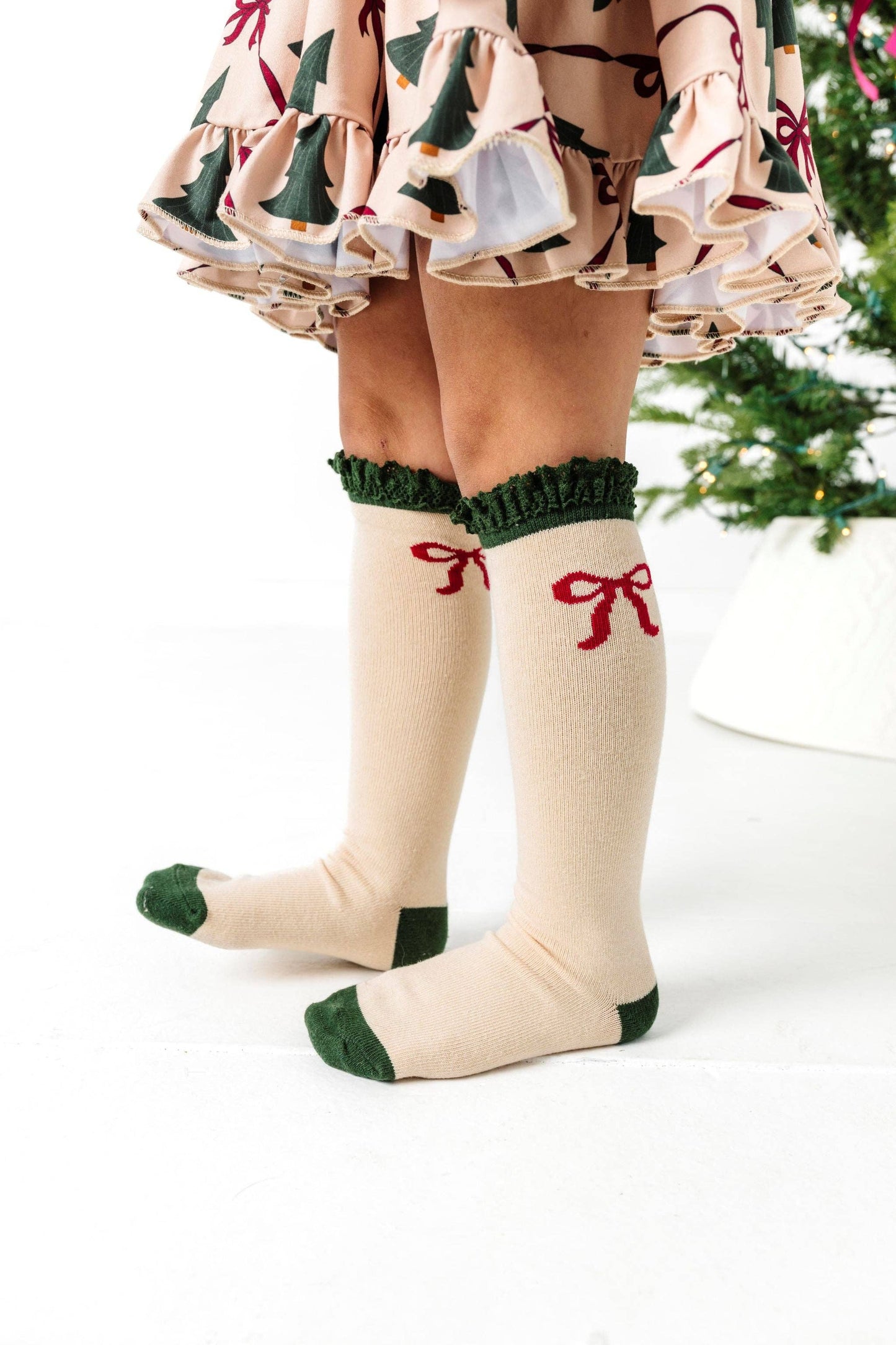 Lace Top Knee High Socks