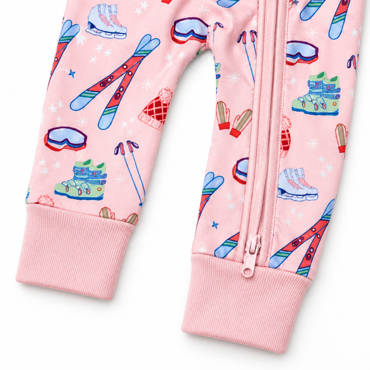 Zipper Romper (Ski Season Pink)