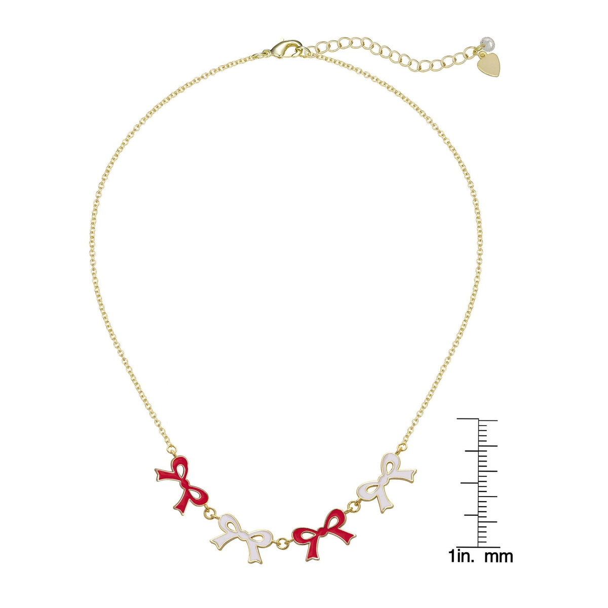 Flat Bow Link Necklace