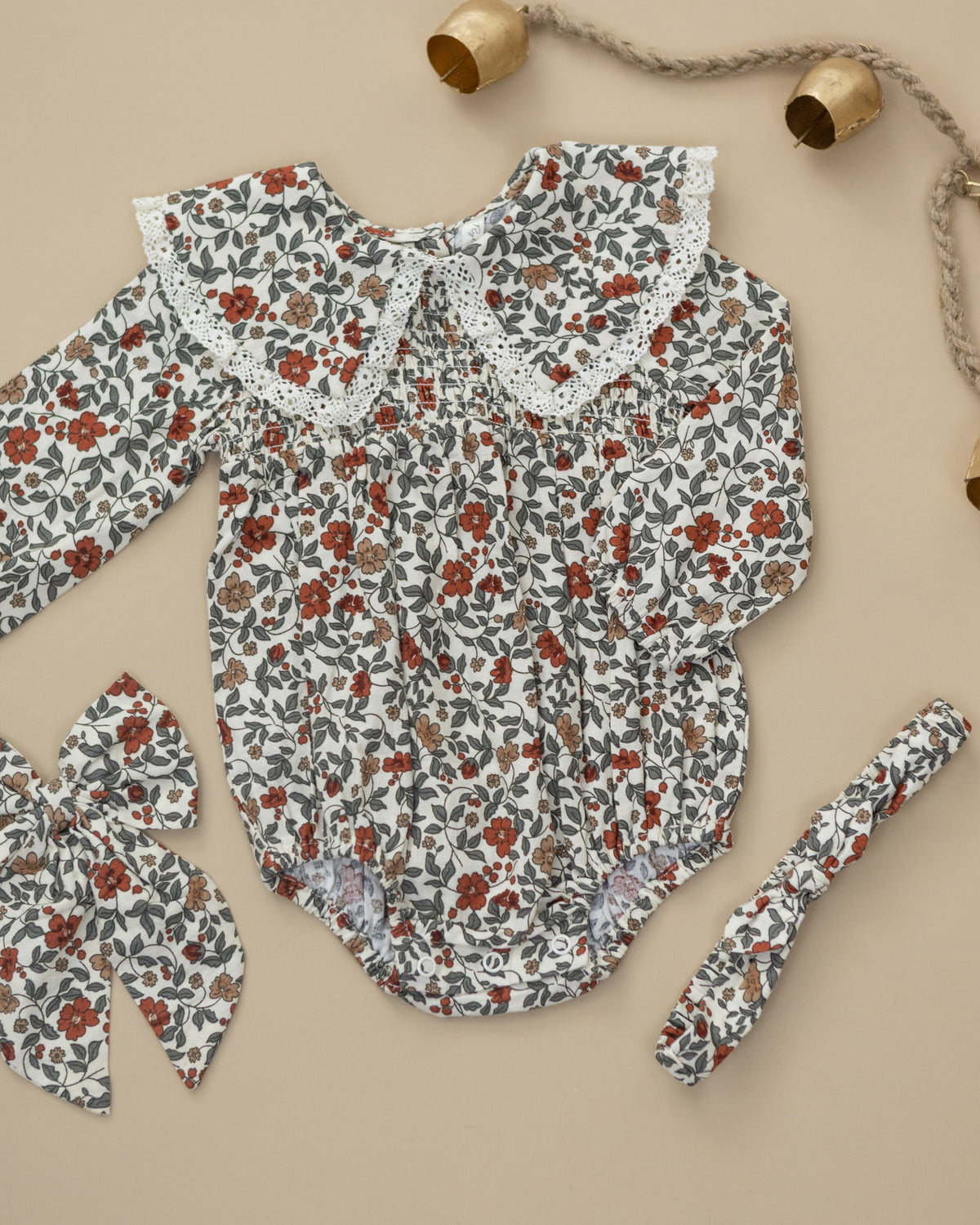 FERN ROMPER (HOLIDAY FLORAL)