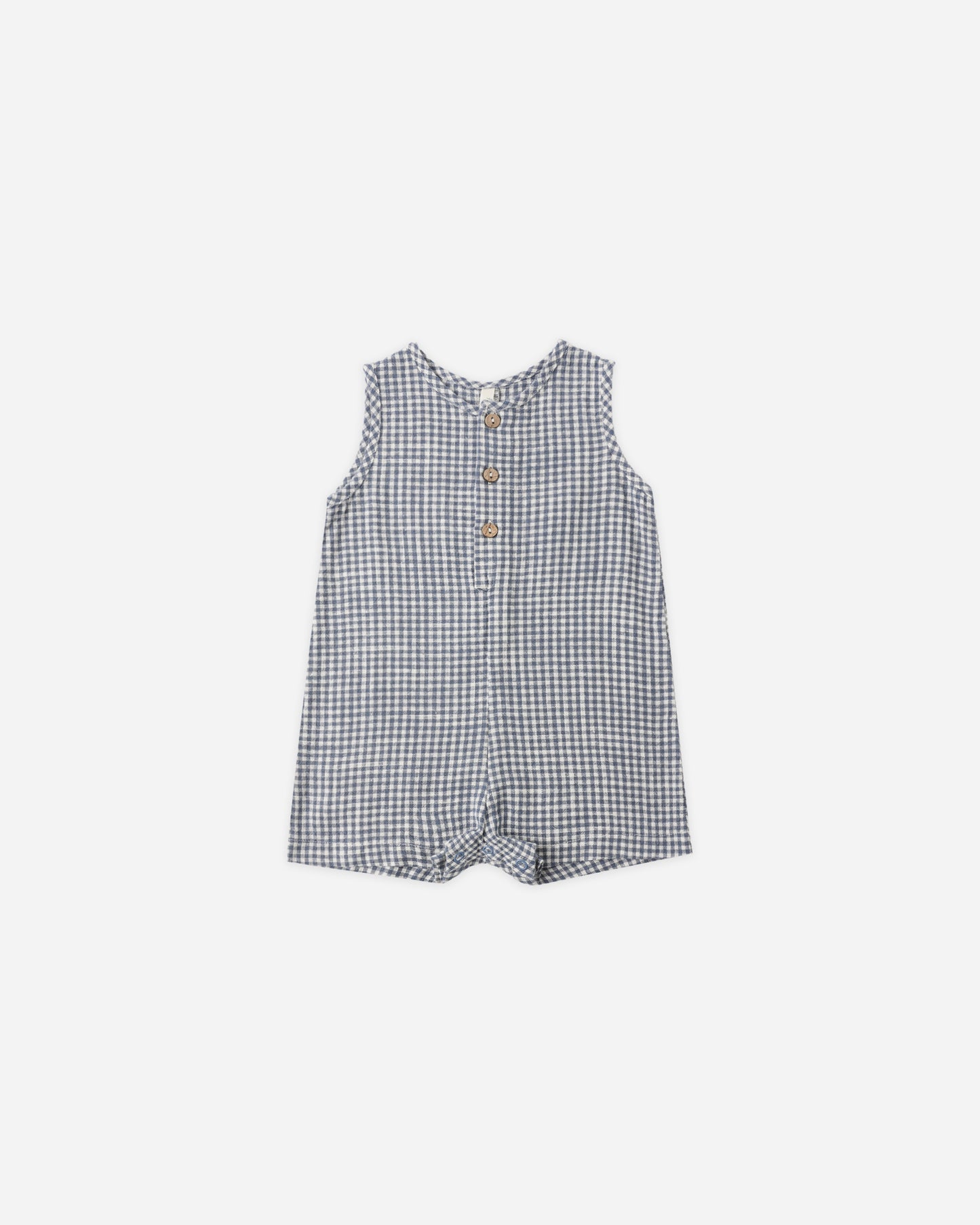 Maverick Romper (Marine Gingham)