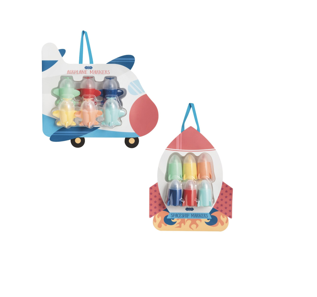 Airplane & Spaceship Marker Sets