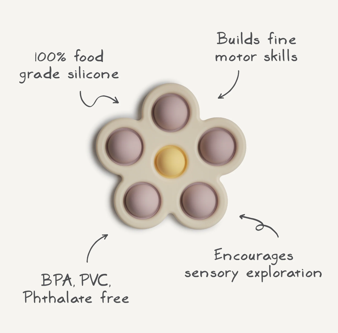 Flower Press Toy (Soft Lilac/Daffodil/Ivory)