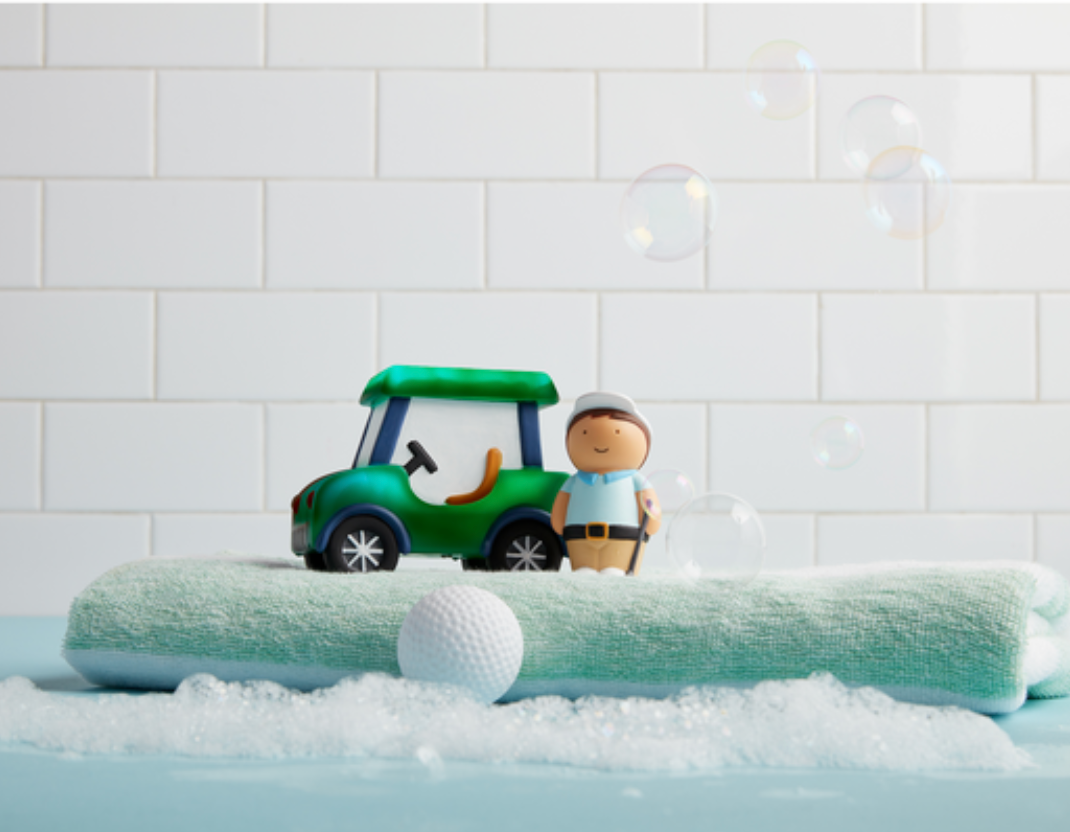Golf Light-Up Bath Toy Set