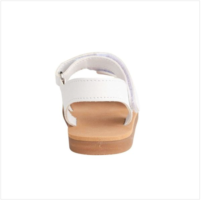 Toddler White Flower Sandal (Sizes 4-12)