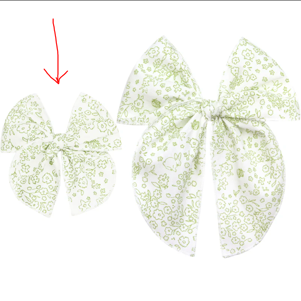 Heirloom Bow Clip (Bunny Garden)