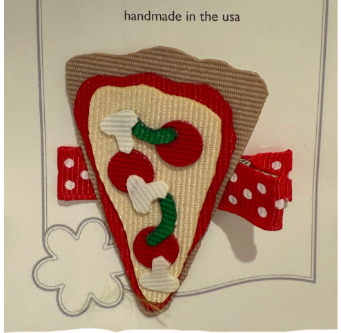 Pizza Hair Bow Sculpture