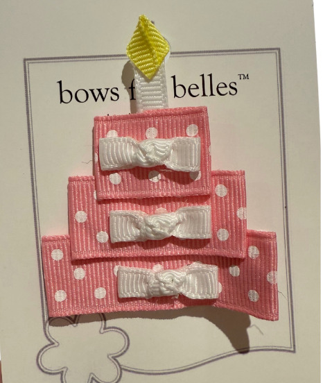 Birthday Cake Hair Bow Sculpture