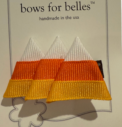 Candy Corn Hair Bow Sculpture