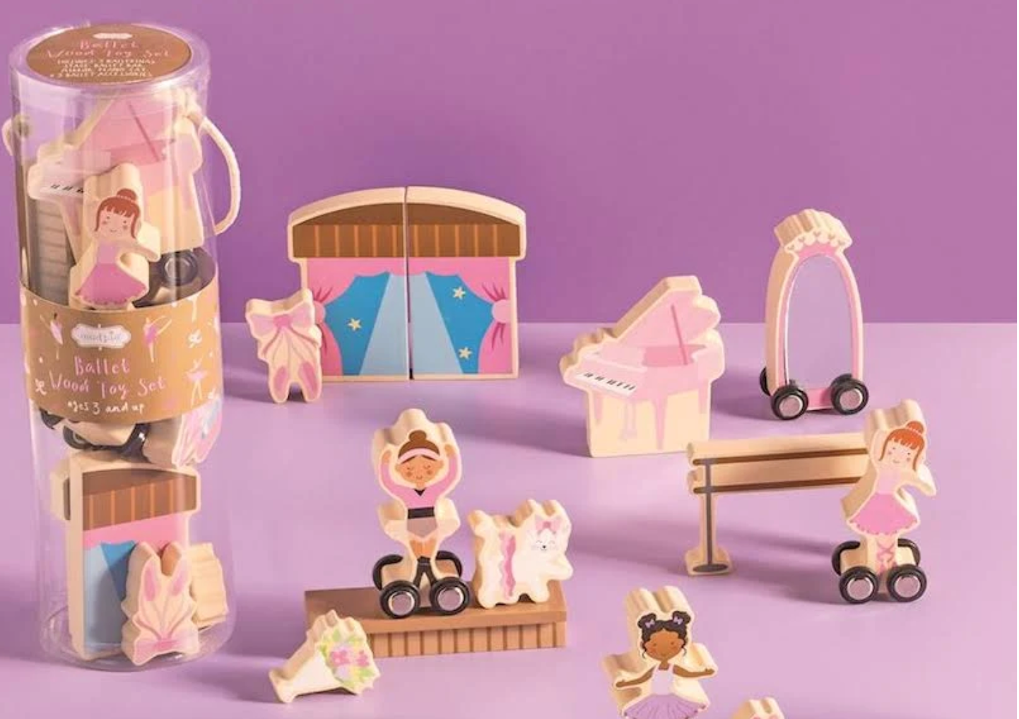 Ballet Wood Toy Set
