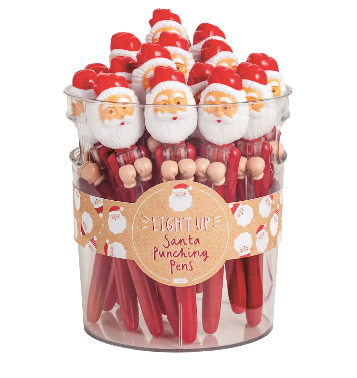 Santa Light Up Punch Pen