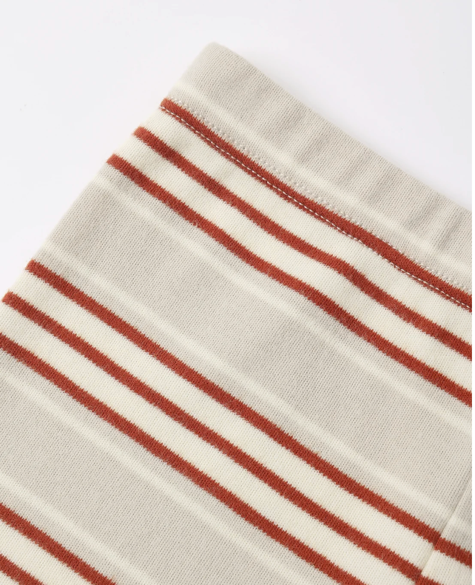 ORGANIC LONG SLEEVE PJ SET (HOLIDAY STRIPE)