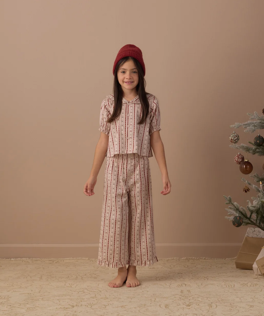 RUFFLE PAJAMAS (CANDY CANE LANE)