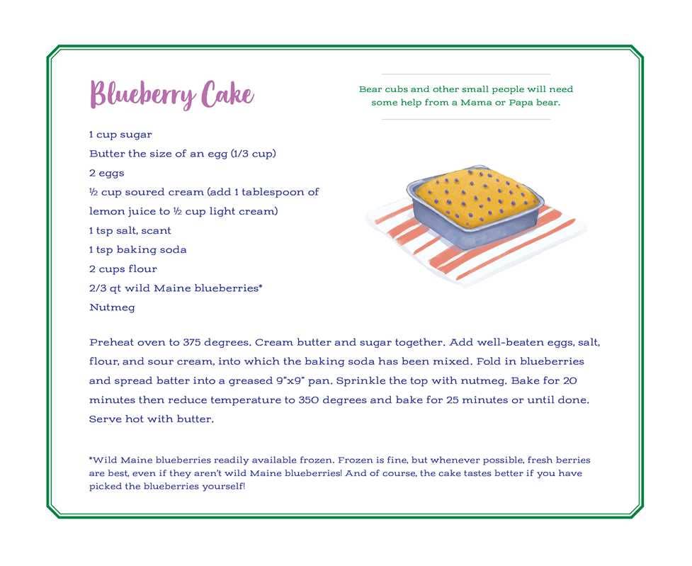 Blueberry Cake by Sarah Dillard