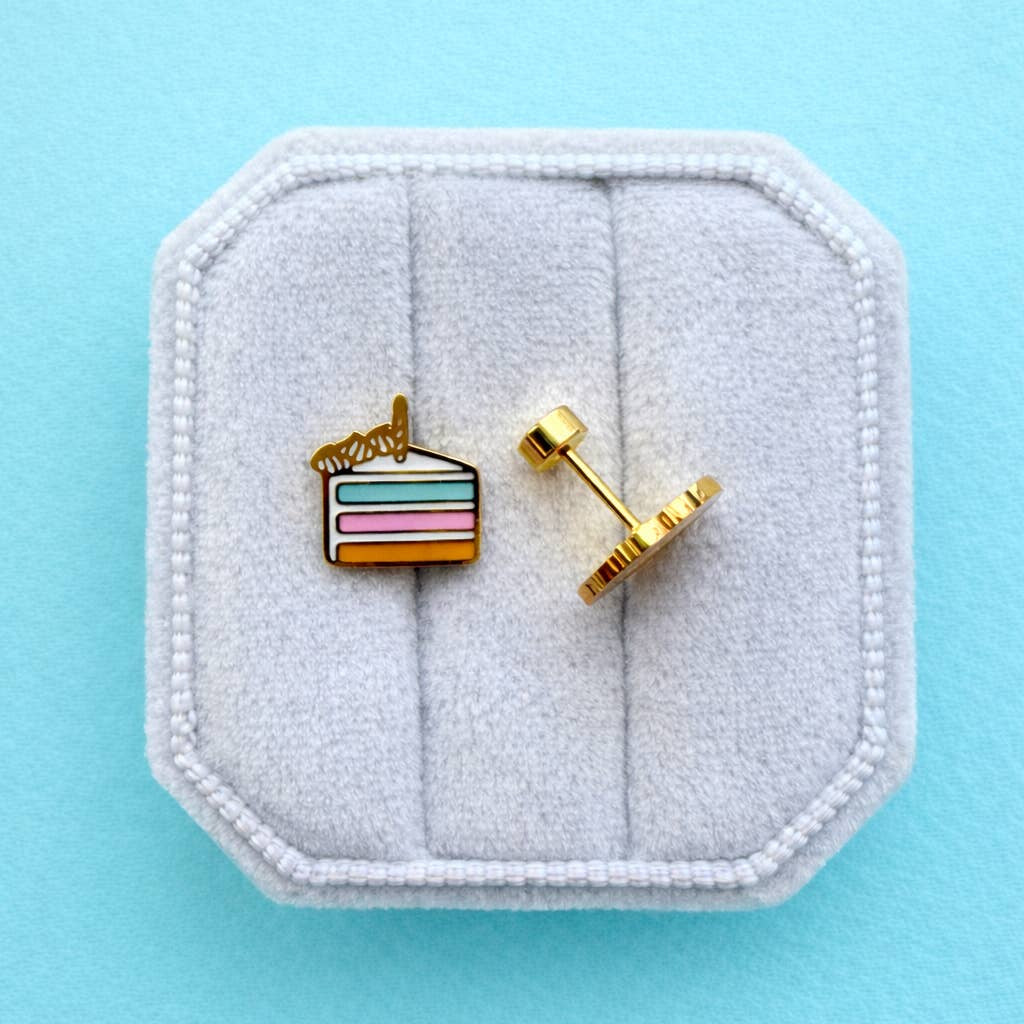 Screw-On Back Earrings (18K Gold Plated)