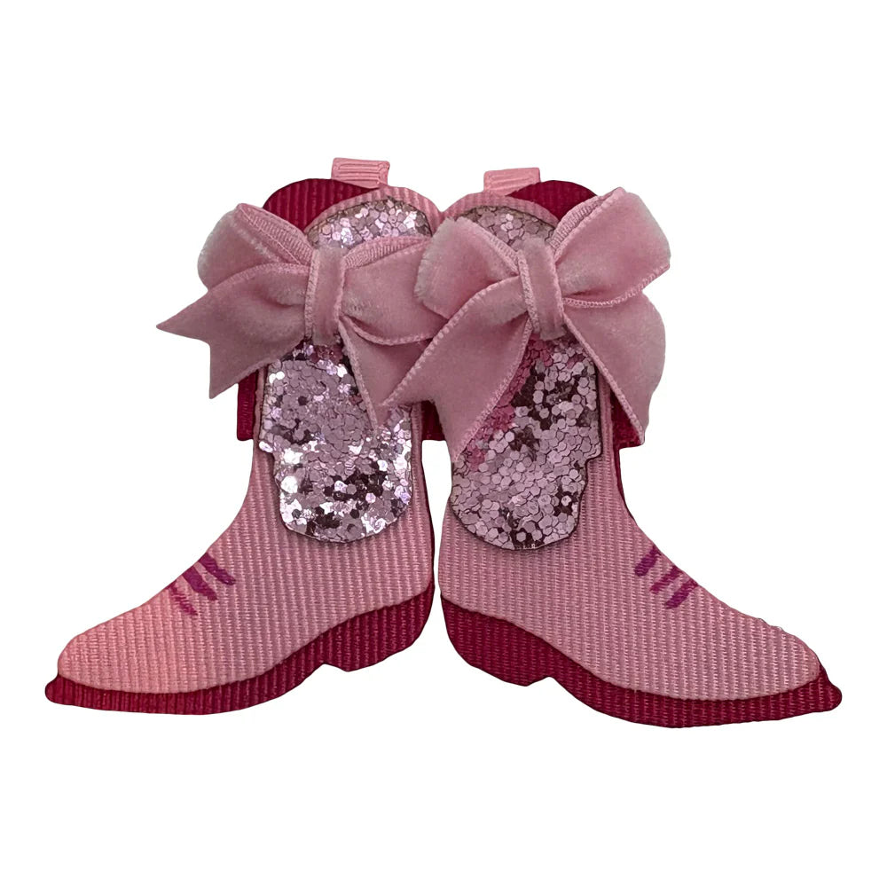 Cowgirl Boots Hair Bow Sculpture