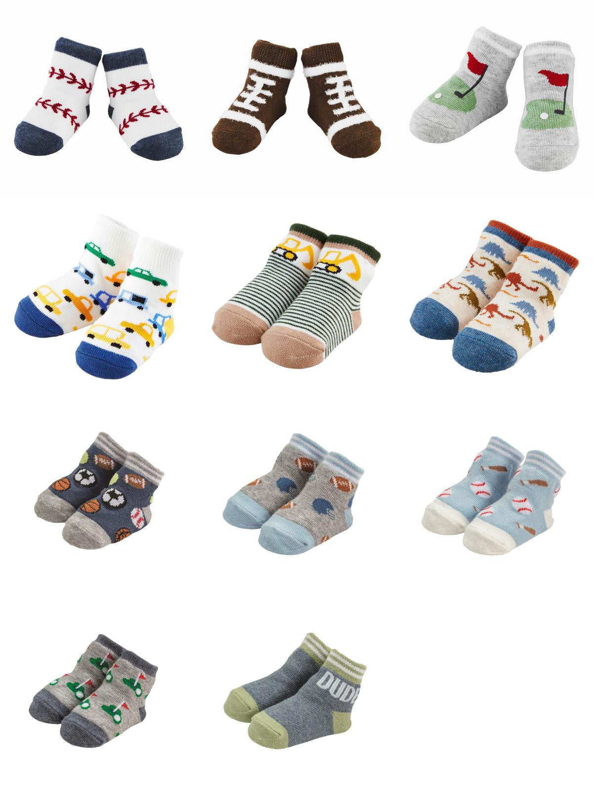 Boy Baby Socks (0-12M)