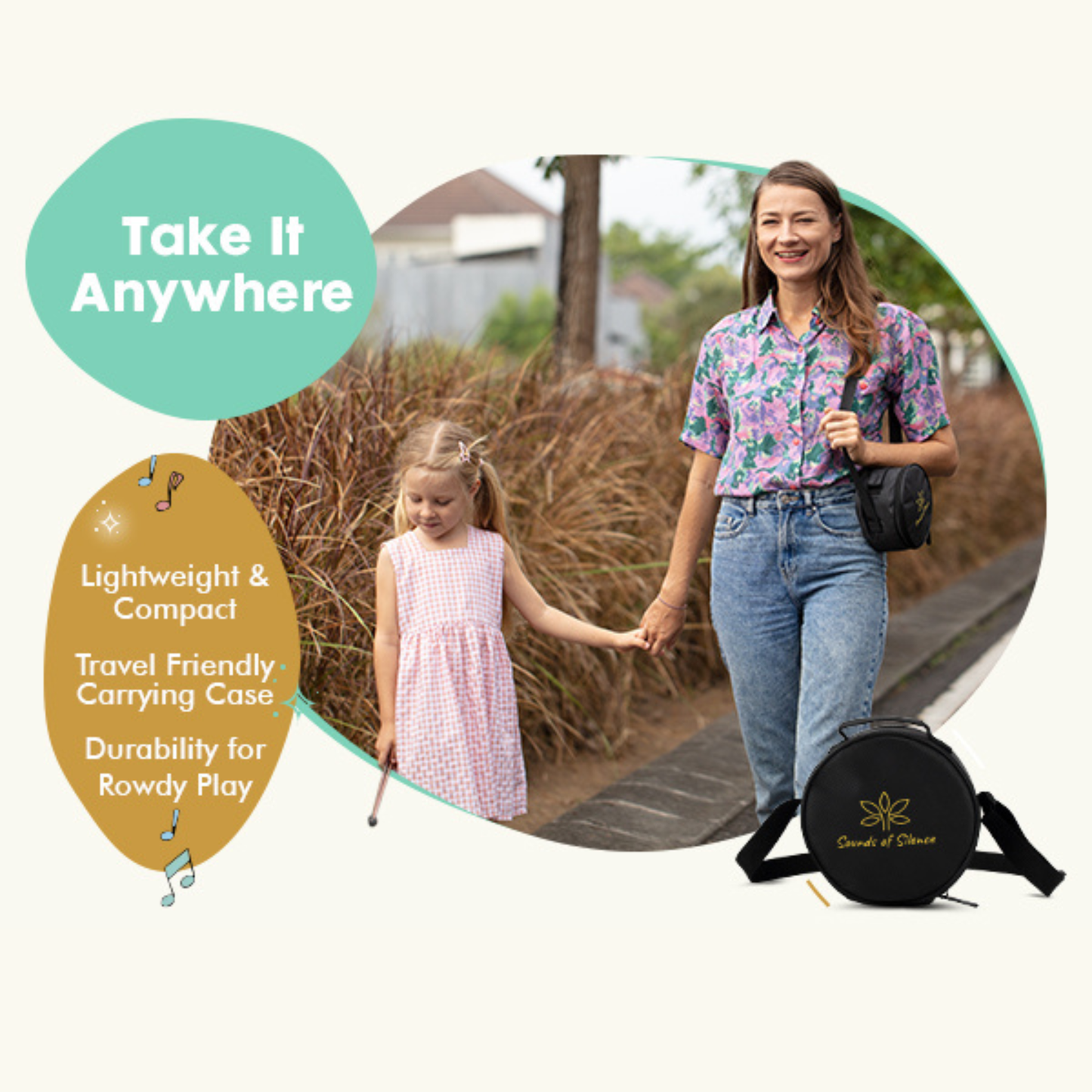 Magic Calm Drum Steel Tongue Drum Set (Blue)