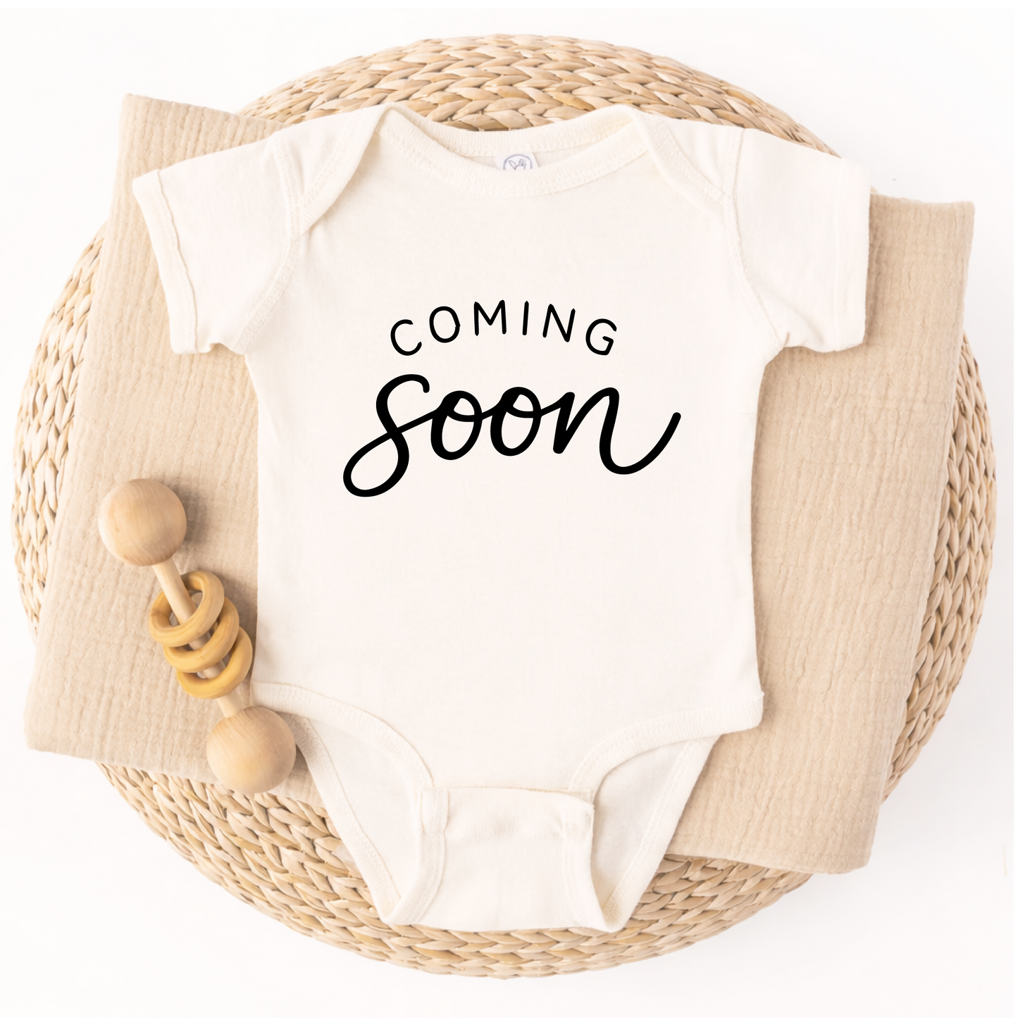 Coming Soon Onesie (White)