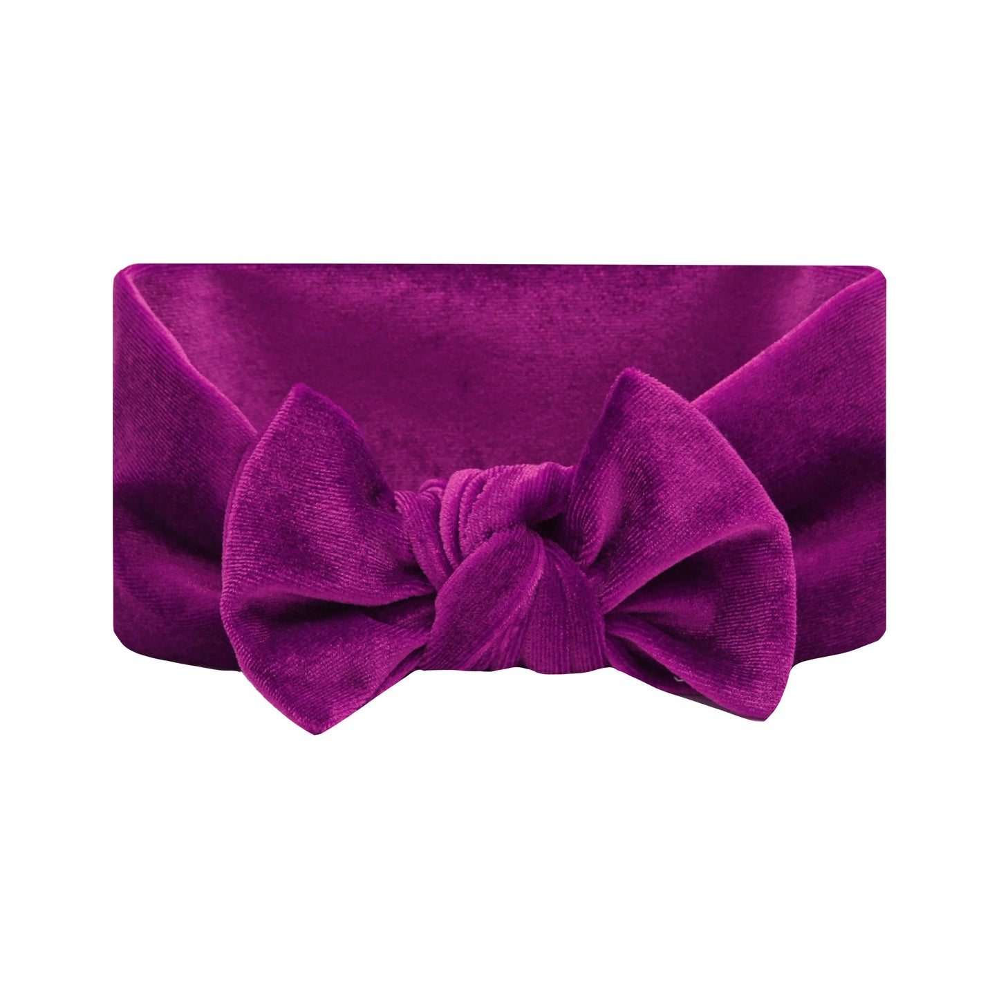 Velvet Knot Headband (Magenta)