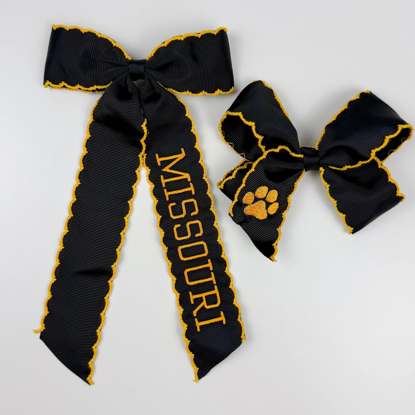 Missouri Black & Gold Long-Tail Bow