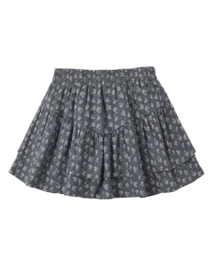 TIERED MINI SKIRT HEART DITSY