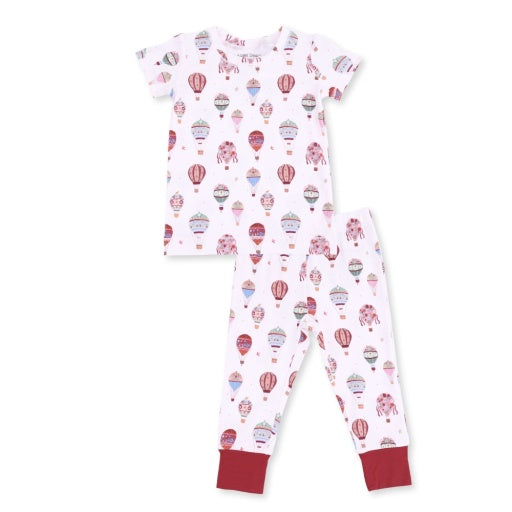 Hot Air Balloon - Short Sleeve Loungewear Set