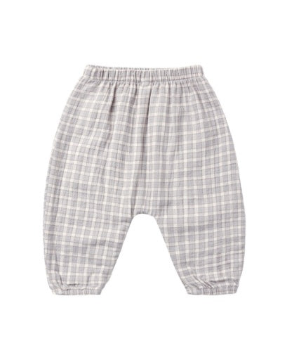 WOVEN PANT BLUE GINGHAM