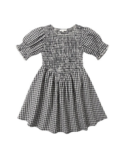 LOUISE DRESS BLACK CHECK