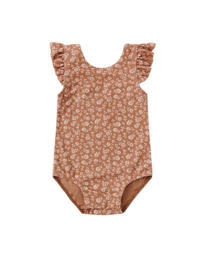 SCOOP BACK ONE-PIECE SWIMSUIT POPPY FLORAL