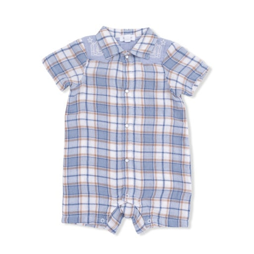 Western Boot Plaid - Western Pearl Snap Shortie