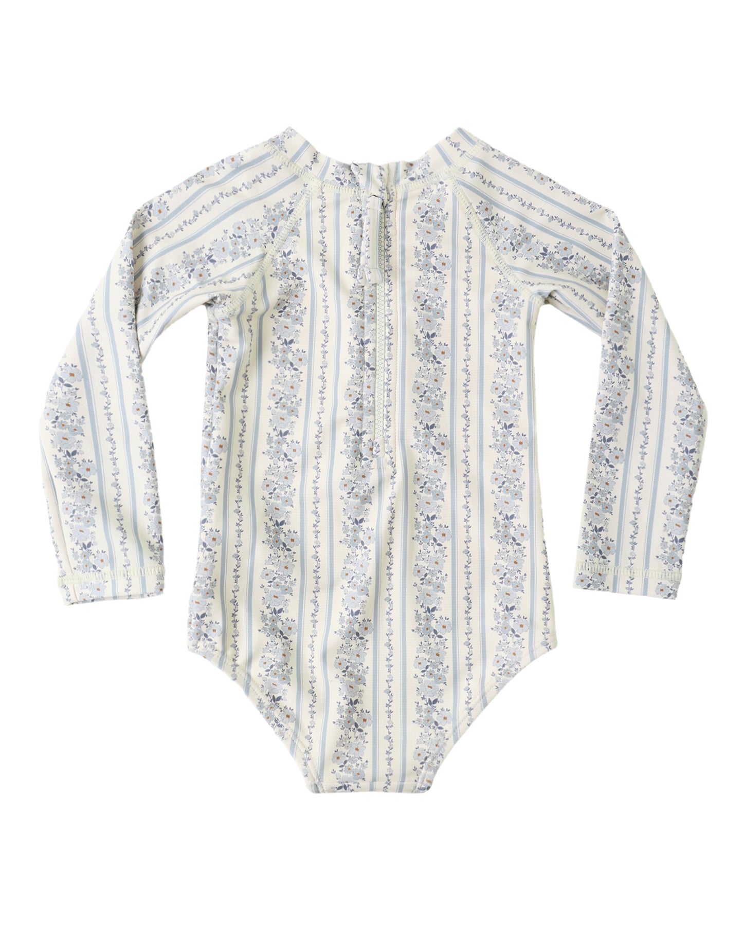 Delphine Rashguard One-Piece (Blue Floral)