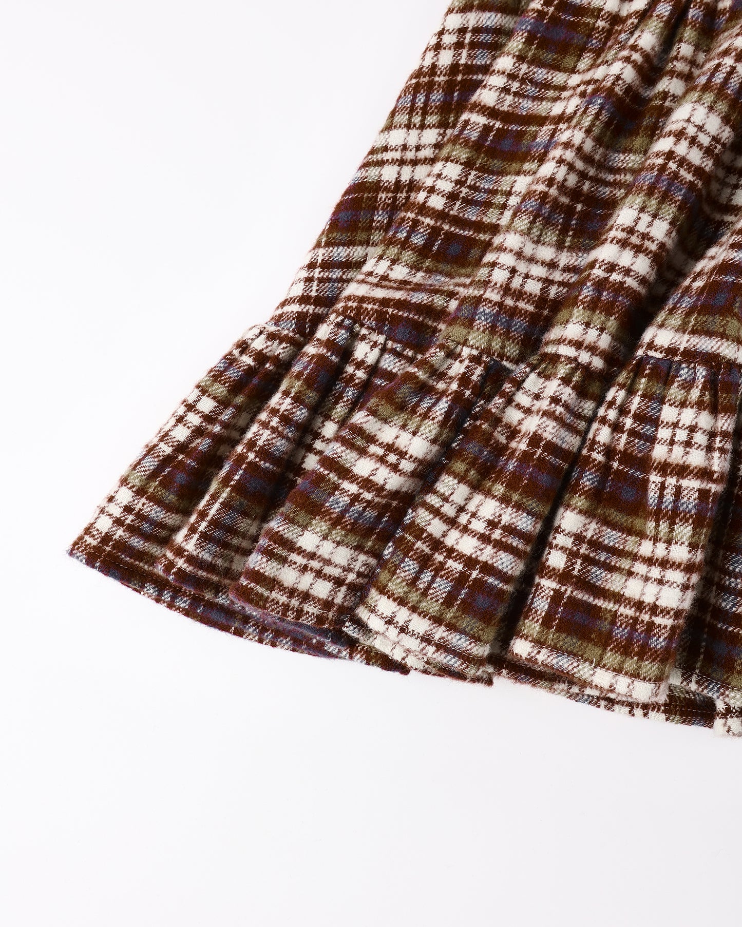 India Dress (Burgundy Plaid)