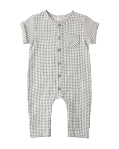 CHARLIE JUMPSUIT SAGE GINGHAM