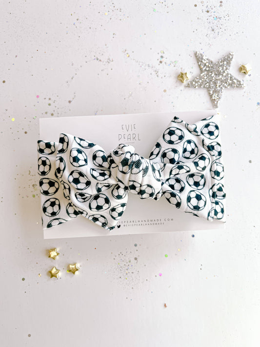 Soccer Baby Bow Turban