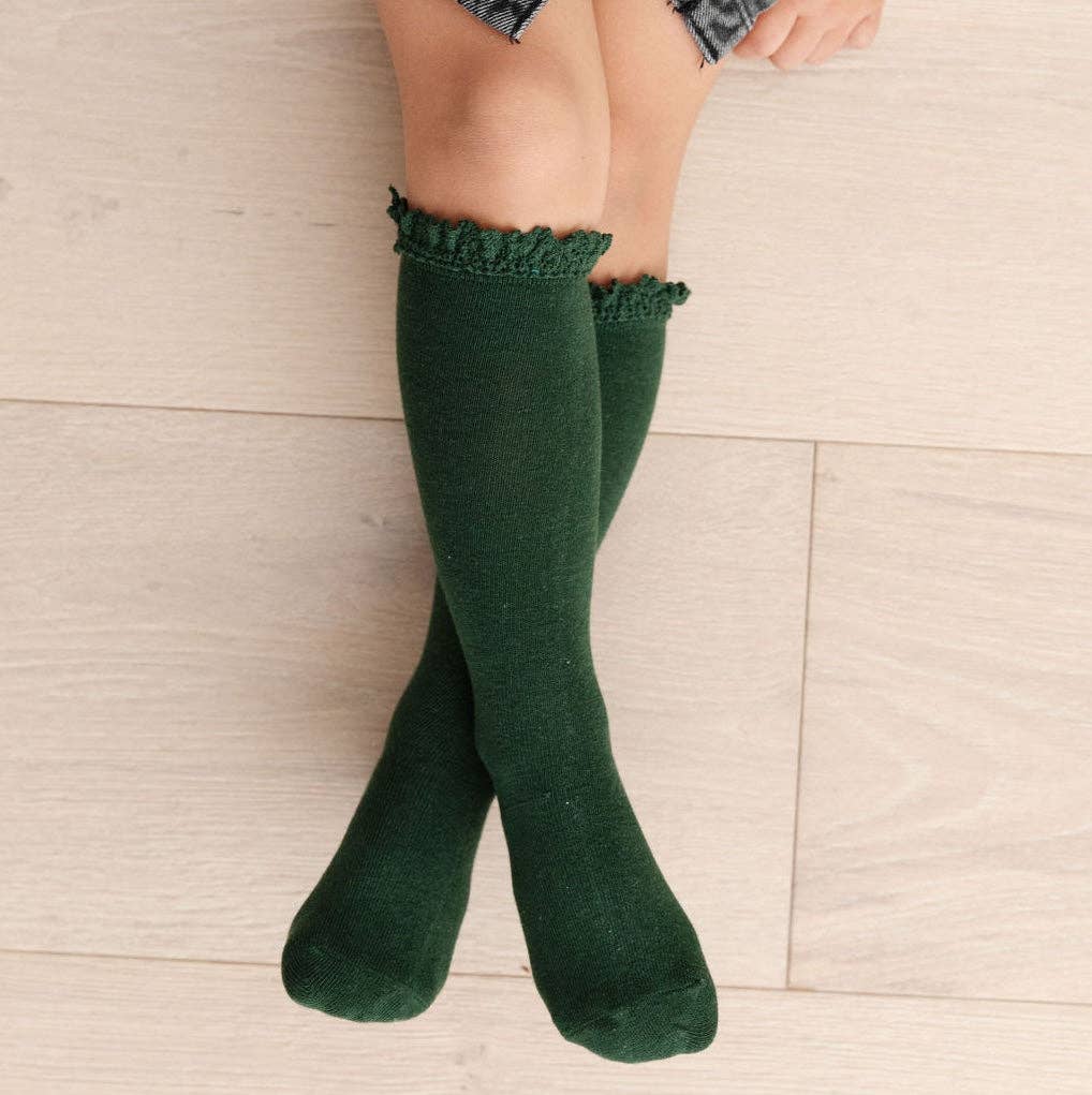 Lace Top Knee High Socks