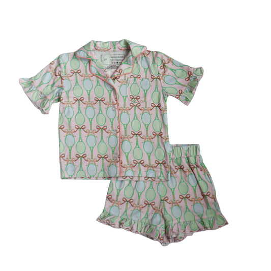 Ruffle PJ Set (Tennis)