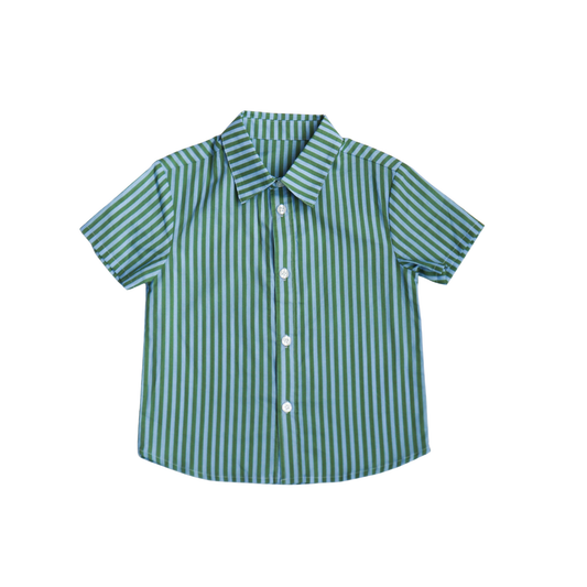 Beau Shirt (Blue/Green Stripe)