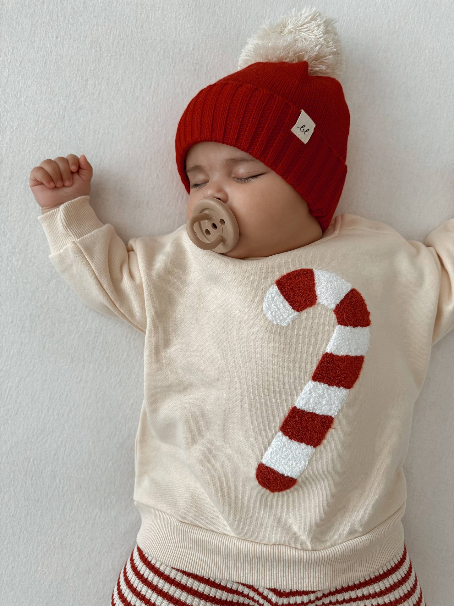 Candy Cane Chenille Pullover *FINAL SALE*