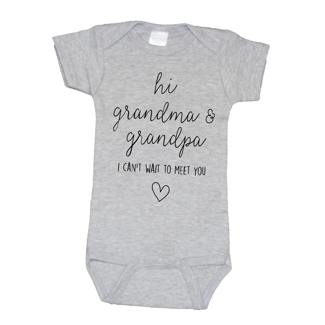 Grandma and Grandpa I Can't Wait to Meet You Onesie