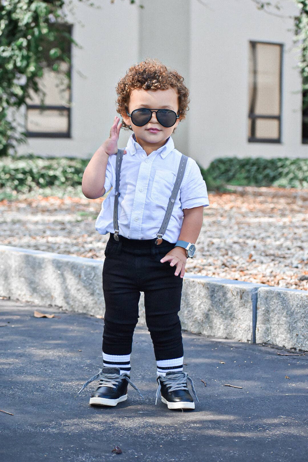 Signature Black Stripe Socks