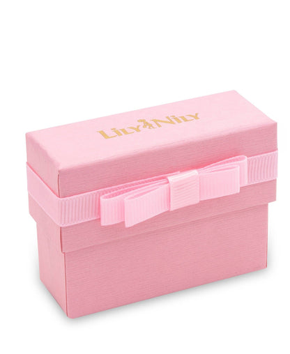 CZ Hearts Bracelet - 2-Tone Pink