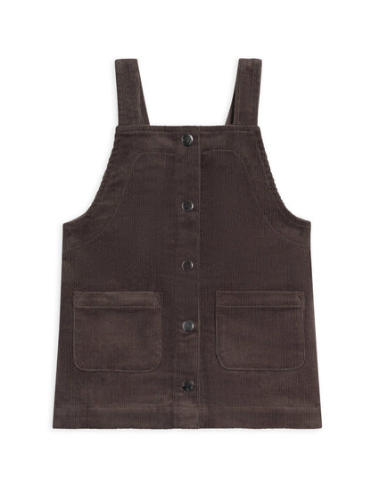 Corduroy Jumper Dress (Ash)
