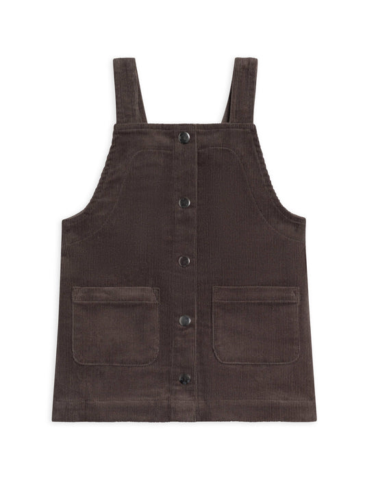 Corduroy Jumper Dress (Ash)