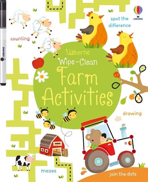 Wipe-Clean Farm Activity Book