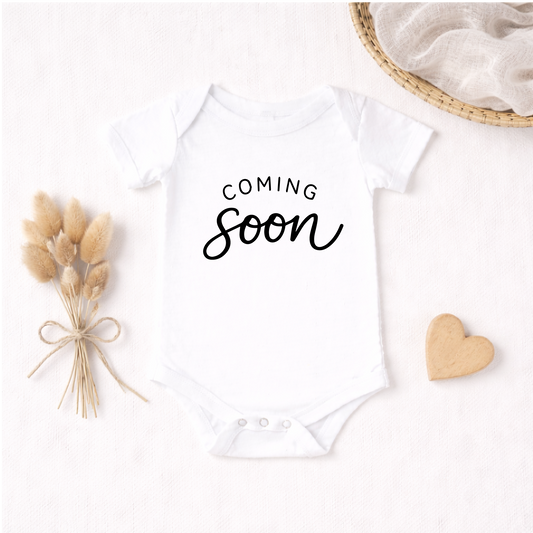 Coming Soon Onesie (White)