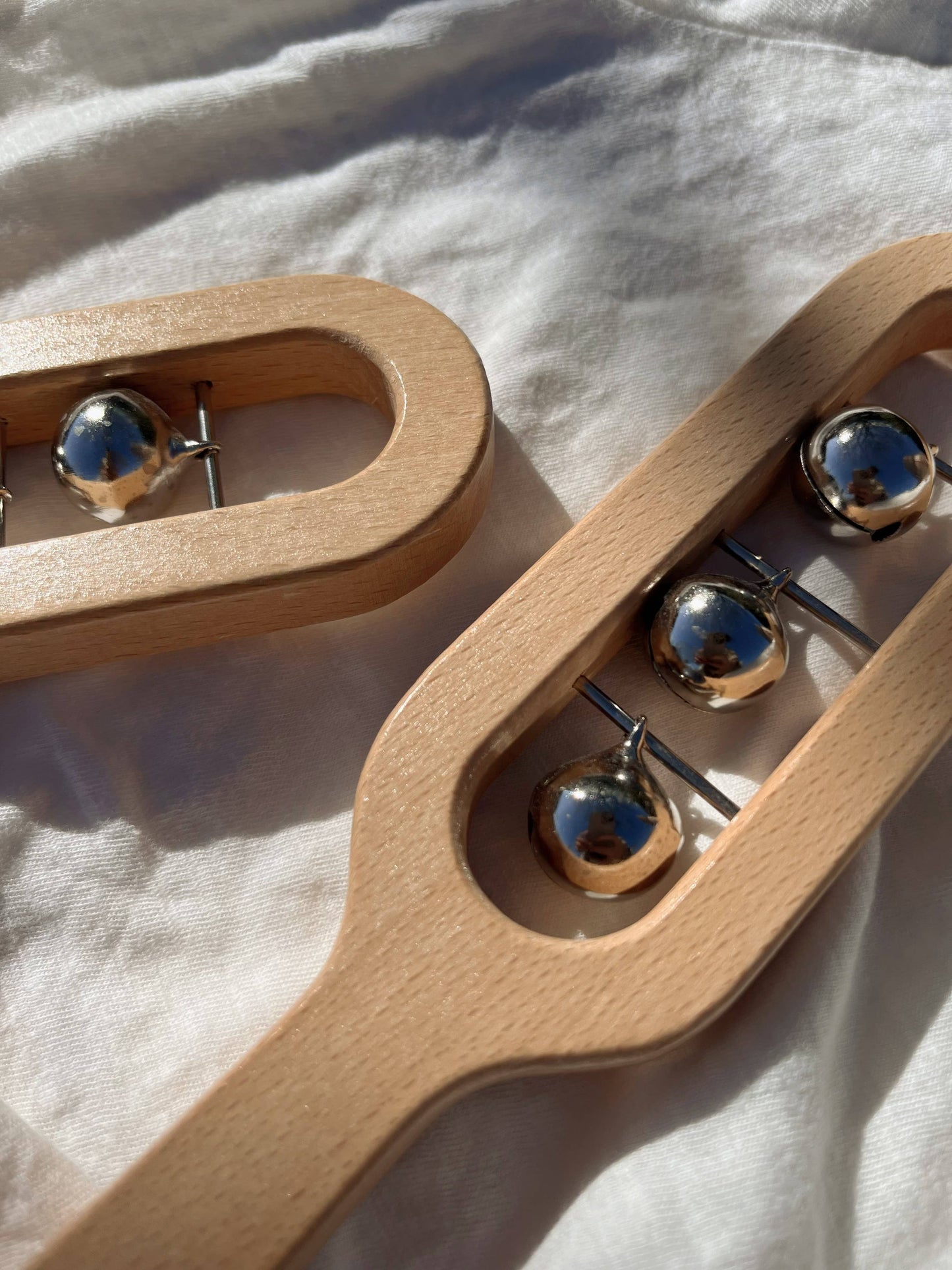 Wooden Bell Rattle