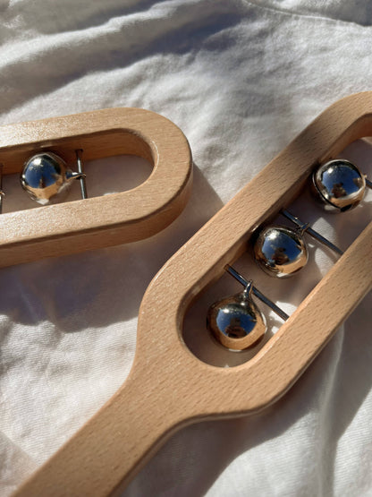 Wooden Bell Rattle