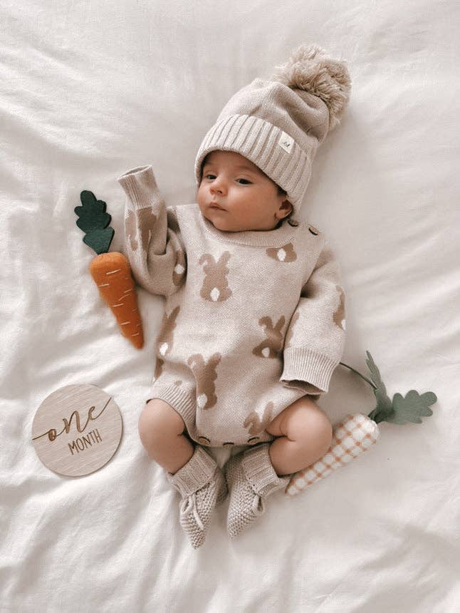 Bunny Jacquard Romper