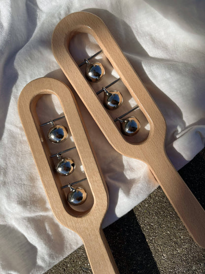 Wooden Bell Rattle